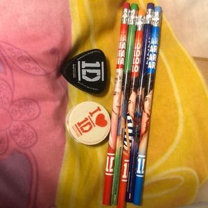 One Direction pencils and erasers!
